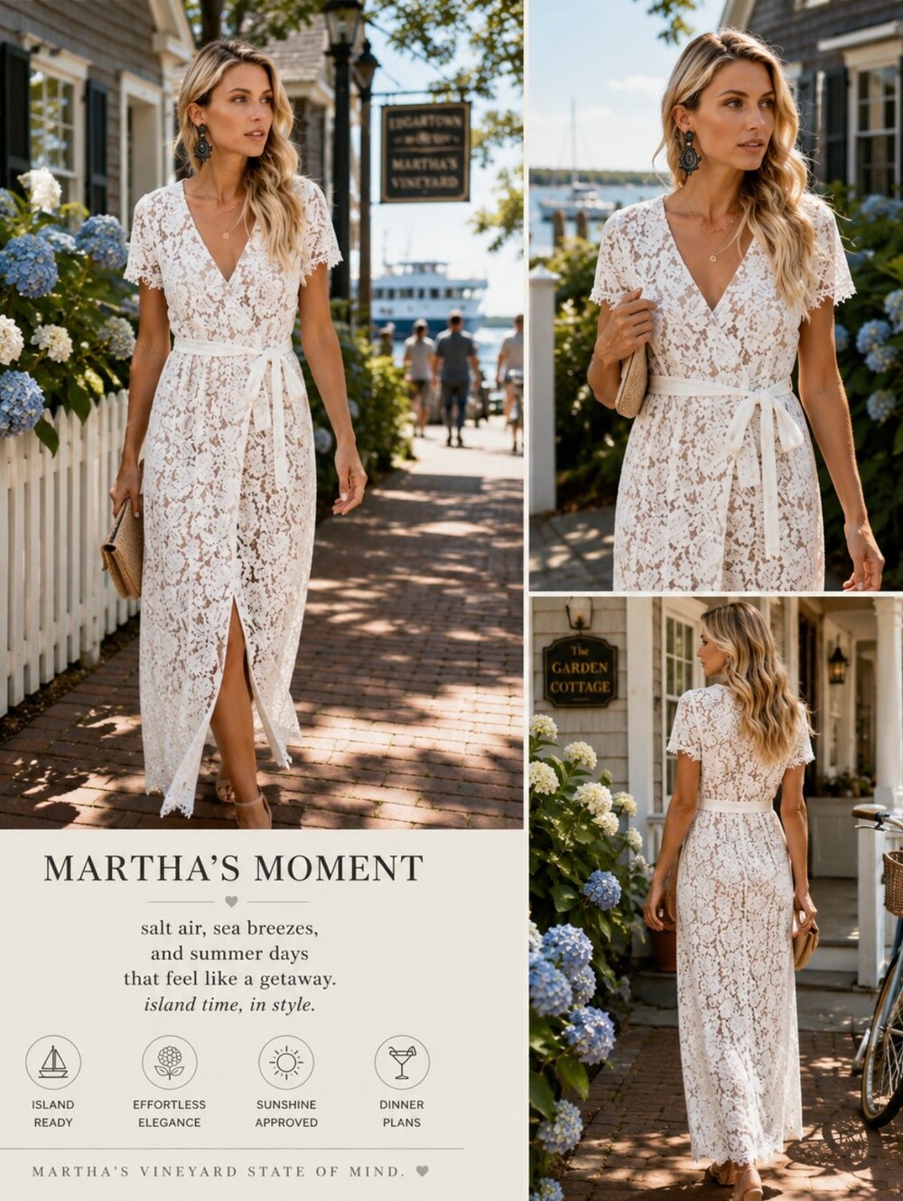 Vici Lace Maxi Dress in Ivory
